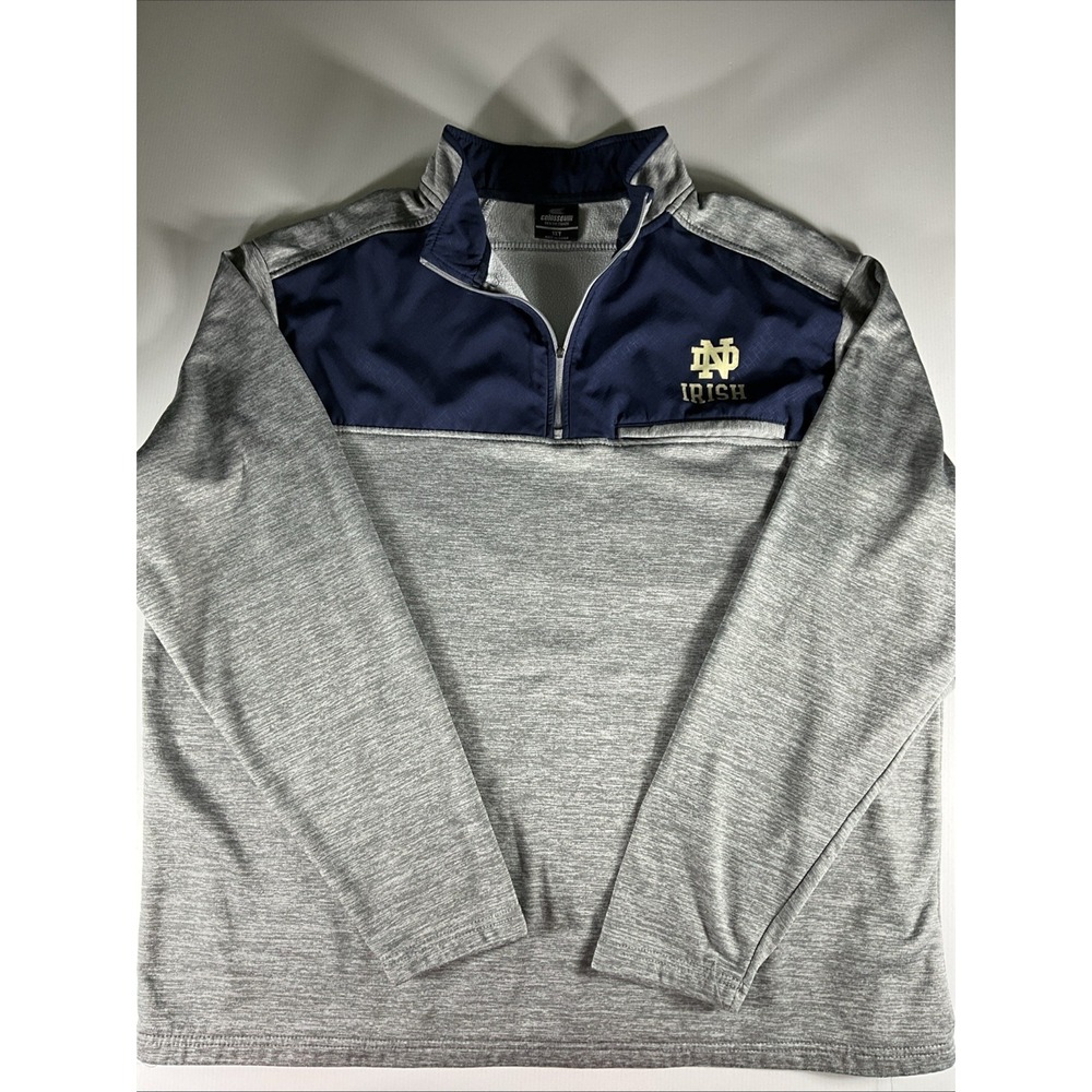 Colosseum Notre Dame Fighting Irish 1/4 Zip Pullover Mens 1X Tall Sweatshirt